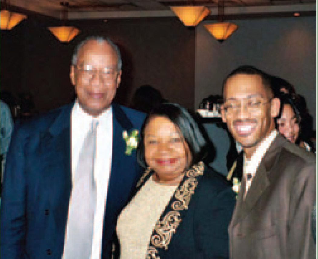 Robert and Lettie Green, and Mark Forrest at the MLK celebration. Dr. Robert Green was the celebration keynote speaker, and Mark was co-chair of the MLK celebration committee.